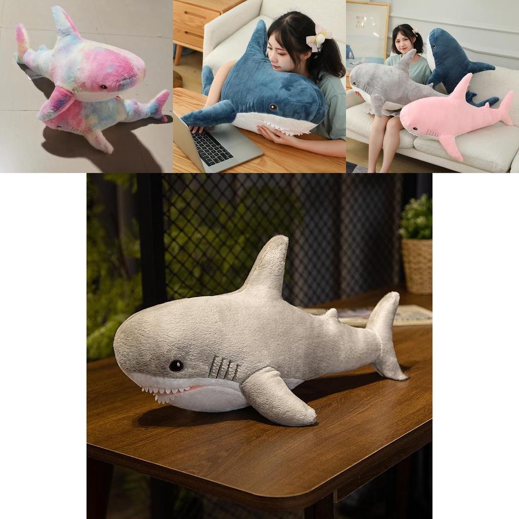 Plush Shark Pillow Toy Perfect For Bedtime Snuggles