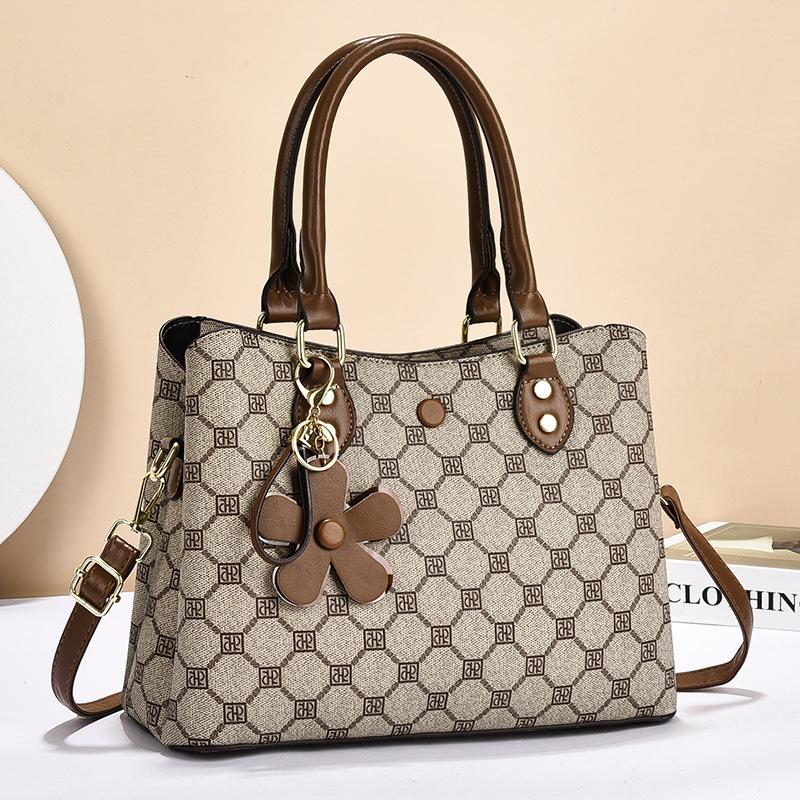 Umhängetasche Damen neue Frühjahrs- und Herbstkollektion große Kapazität modisch vielseitig Damen Mutter Handtasche Temperament Umhängetasche