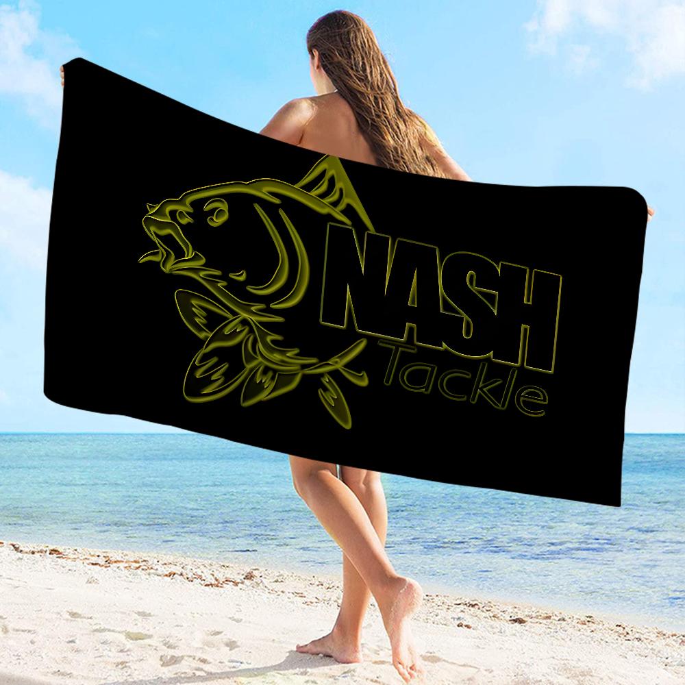Nash Angelhandtuch Mikrofaser Strandtuch Saugfähig Schnelltrocknend Weich Yoga Schwimmen Resort Bergsteigen Handtuch