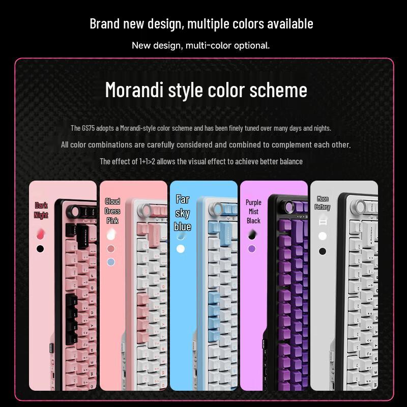 Qianxingzhe GS75 Tri-Mode Mechanical Keyboard