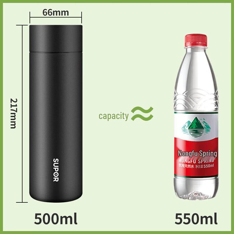 Supor 500ml Stainless Steel Insulated Travel Mug