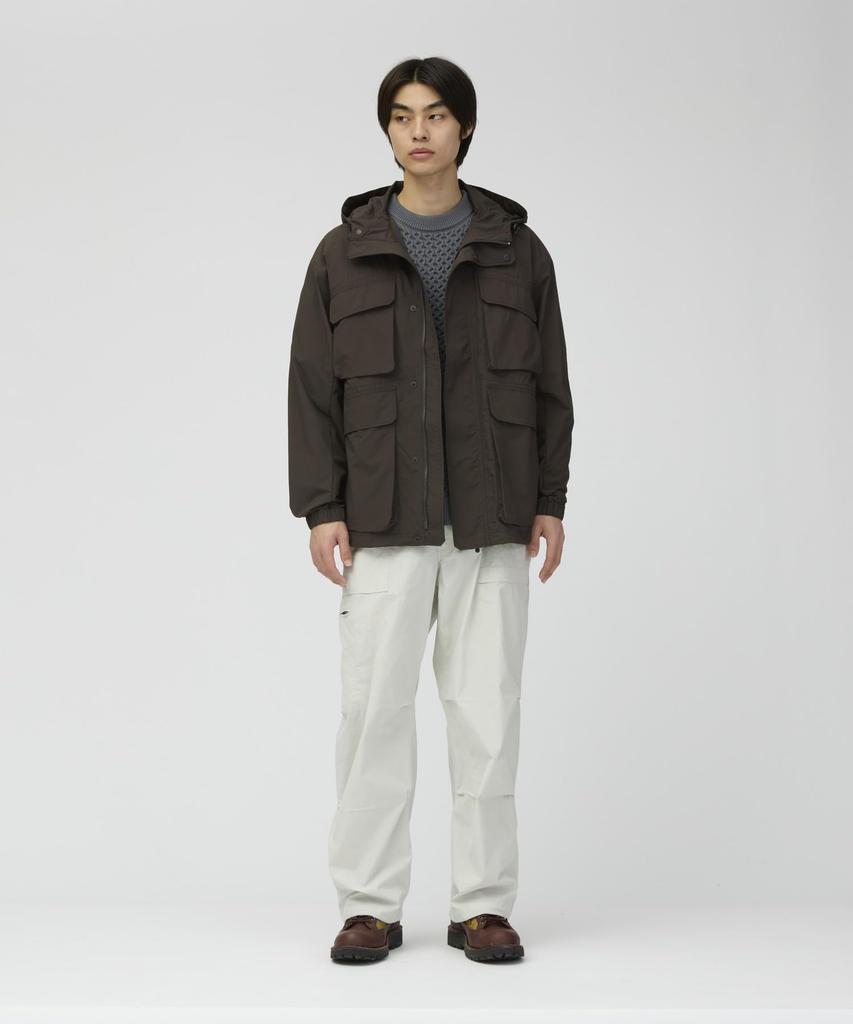 Snow Peak Nylon Double Rip Jacket, DARK BROWN, M