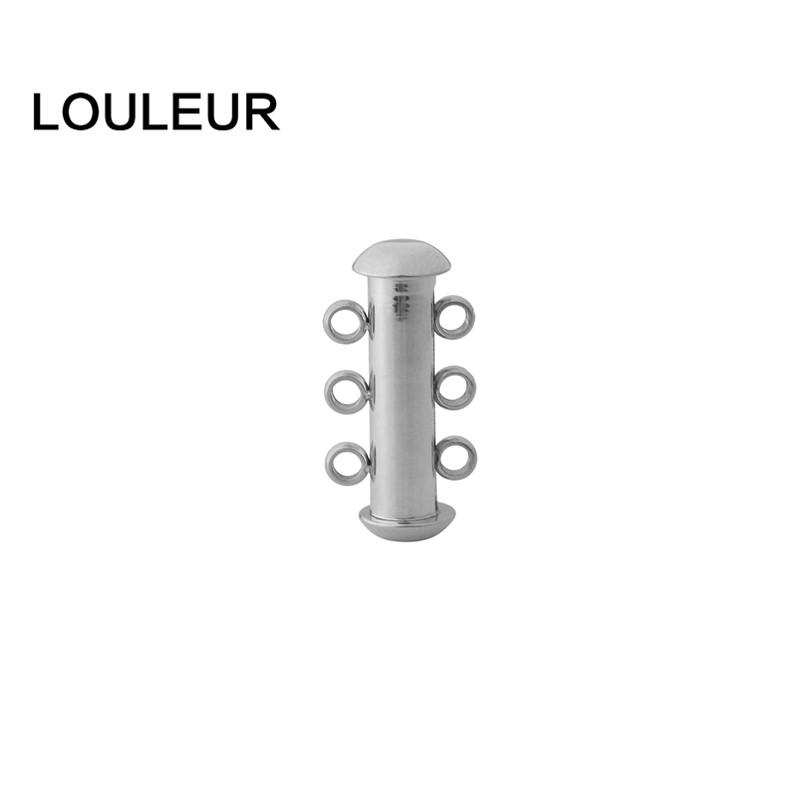 

Tone Strong Gold Color Slide Clasps 2/3/4 Rows Holes Bracelet Closure Necklace Magnetic Clasps For Multistrand Jewelry Clasp 2holes(15mm)