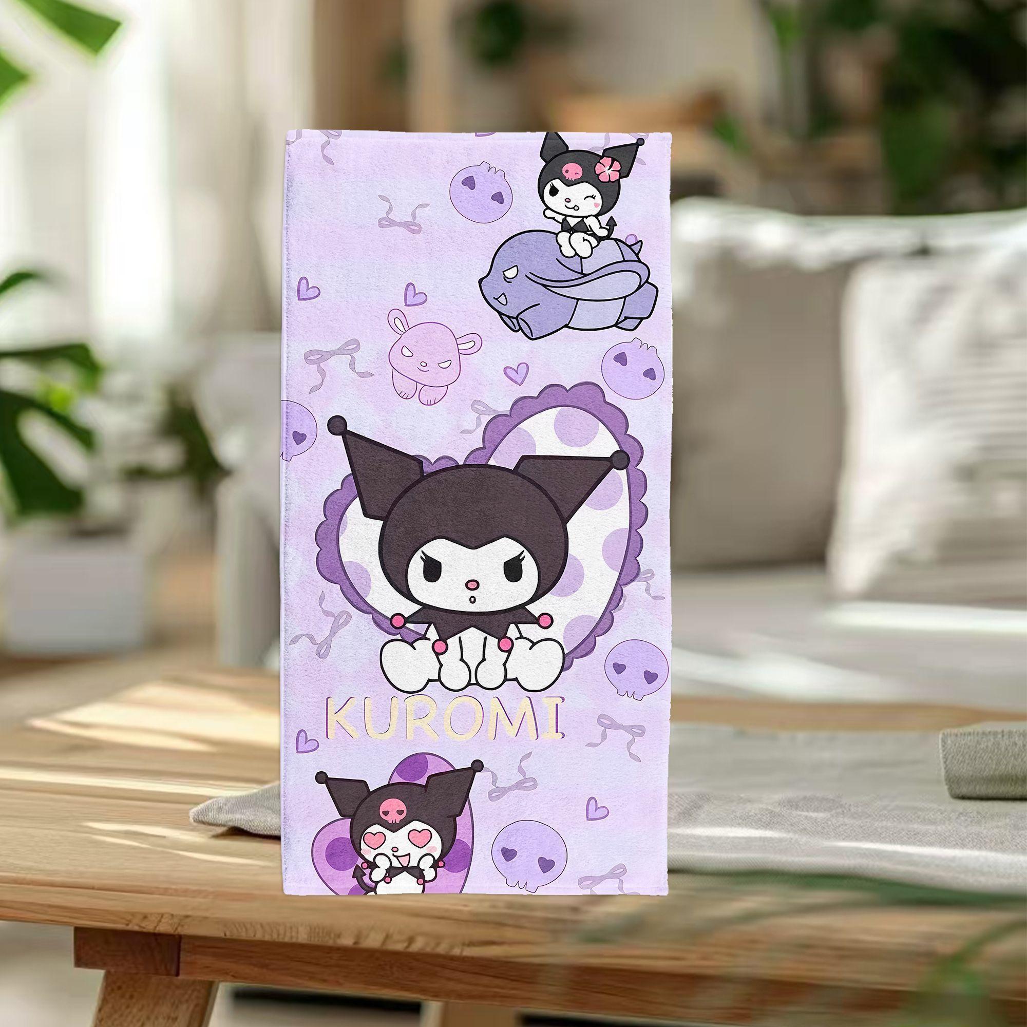 

Kuromi Quick-Dry Towel - Children s Cute Towel - Couple Style - Home Use - Quick-Dry Sports Towel - Sweat Absorption - Water Abs W30*H60(CM)
