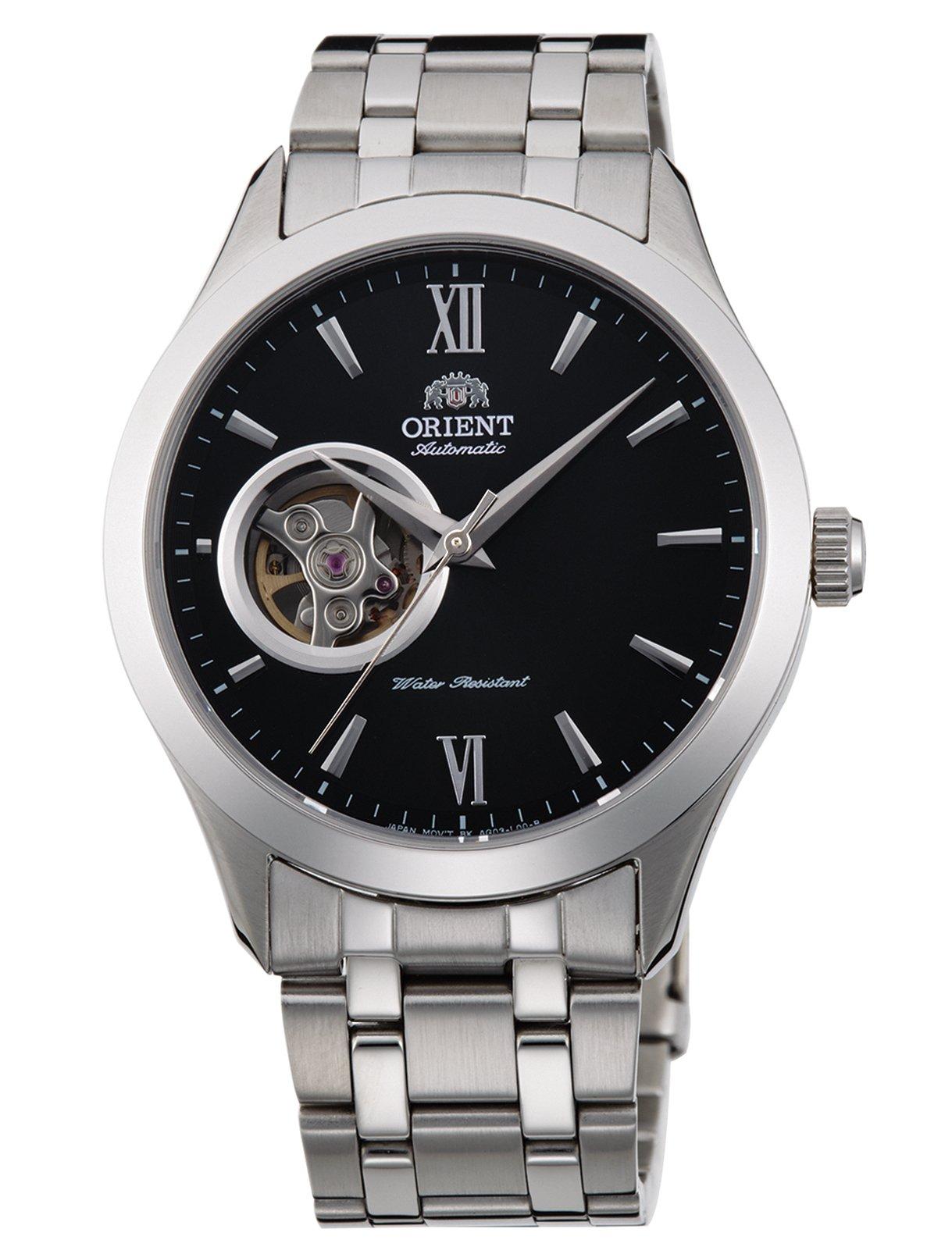 

[ORIENT] ORIENT Automatic Watch Mechanical Made in Japan Automatic Open Heart RN-AG0001B Men s Black