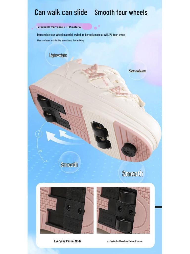 2026 Kids' Breathable Four-Wheel Roller Skates for Girls