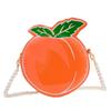 Peach Children Shaped Shoulder Bag Simulation Pearl Chain Casual Bag Crossbody