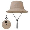 Folding Bucket Hat Waterproof UV Protection Fisherman Cap Sun Hat Hiking Fishing