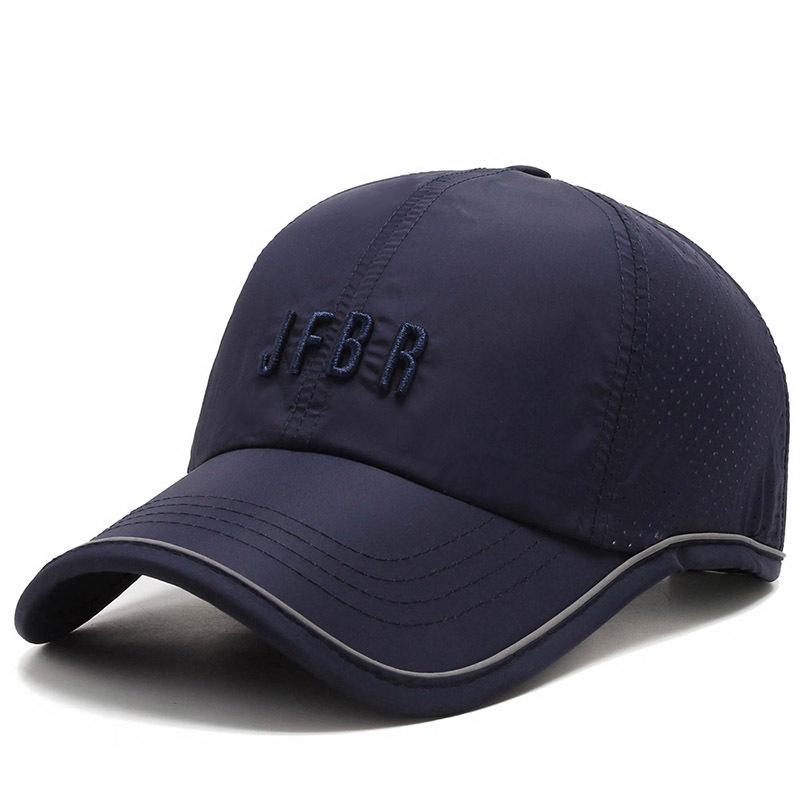 

Men s summer outdoor baseball cap; sun-protective, quick-drying sports cap; women s summer breathable cap; flat-brimmed cap Adjustable синий