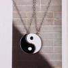 Paire de colliers unisexes coréens Tai Chi Yin Yang pour couples et amis