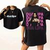 Tricou Negru Inspirat din Turul Dua Lipa Unisex Tricou Muzică Concert 2025 Tricou Unisex
