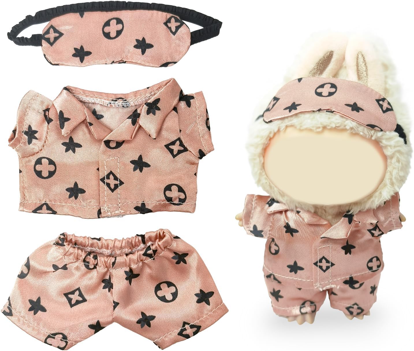 

Ruokey Plush Toy Accessories - Accessories Only - 15cm17cm Plush Doll Accessories - Cute Costume Dress-Up DIY Accessories - Doll Suit Jumpsuit -