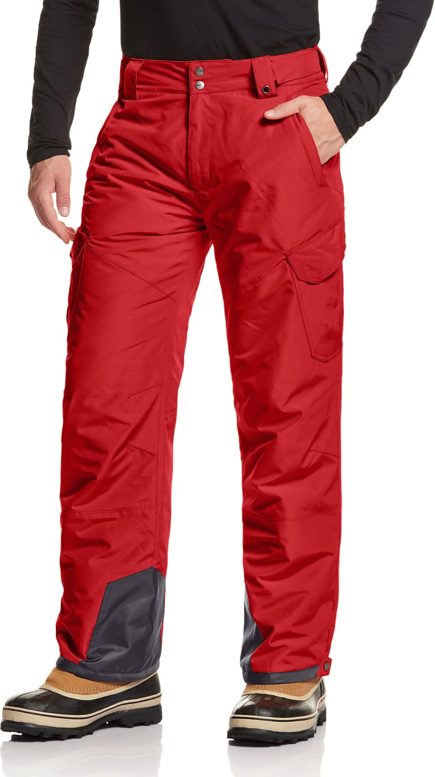 

Tesla Warm Ski and Warm with Fleece Comfortable for Outdoor Solid Size Men s Pants, Waterproof, Windproof, Lining, Snowboarding, Winter, Active,