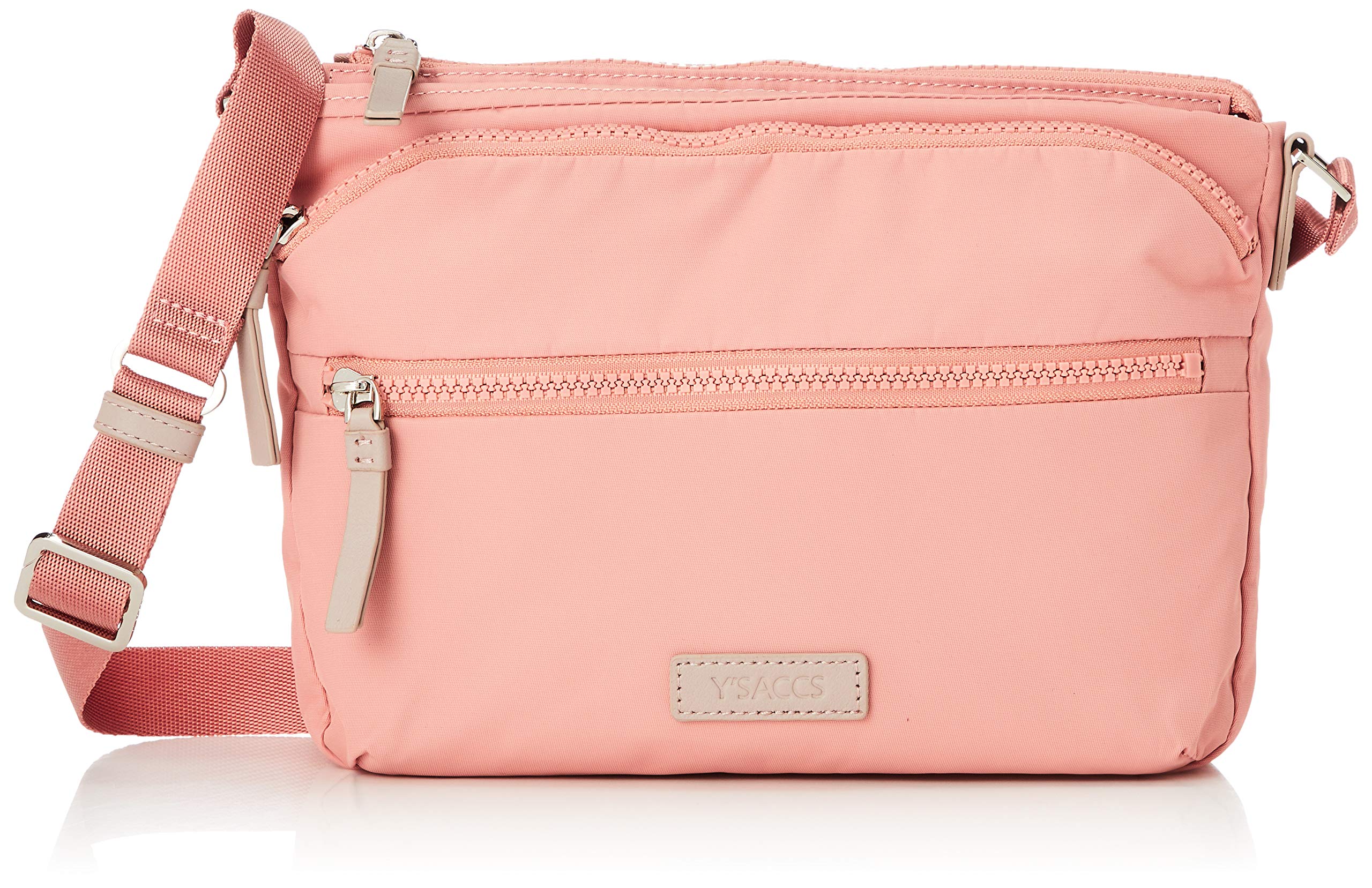 

Shoulder recycled square shoulder size coral [Isaac] bag, nylon, bag, S, women s,