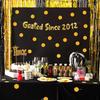 Goated Since 2012 Gold Glitter Banner - 14th Birthday and Anniversary Party Decorations
