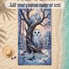 Birds Theme Soft Beach Towel Personalized Custom Name Text Towel Portable for Beach Pool Travel