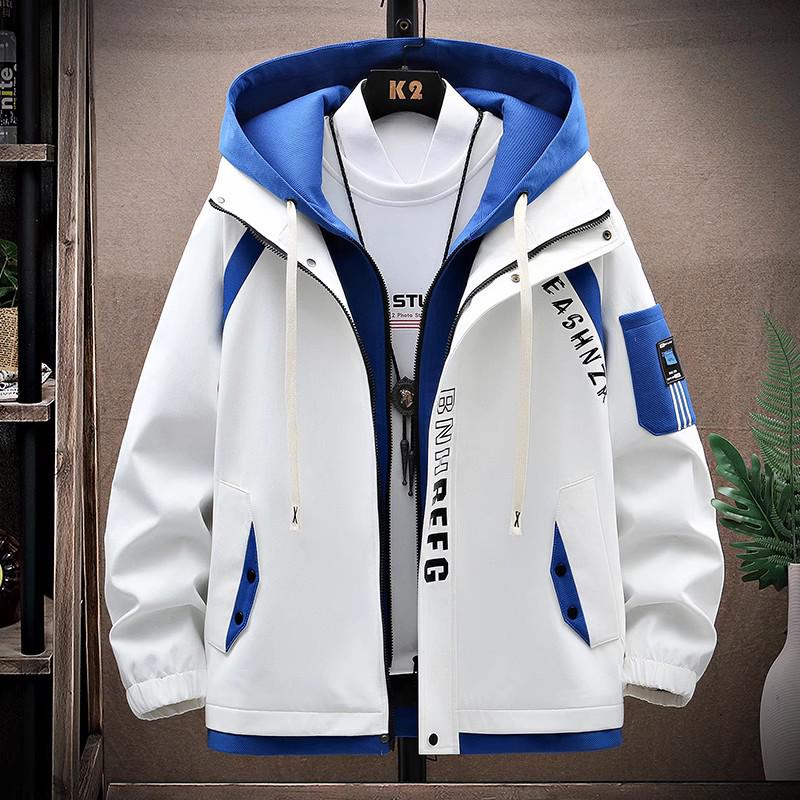 Herren Jugend Plus Samt Dicke Parka - Herbst & Winter Arbeitsjacke für Studenten