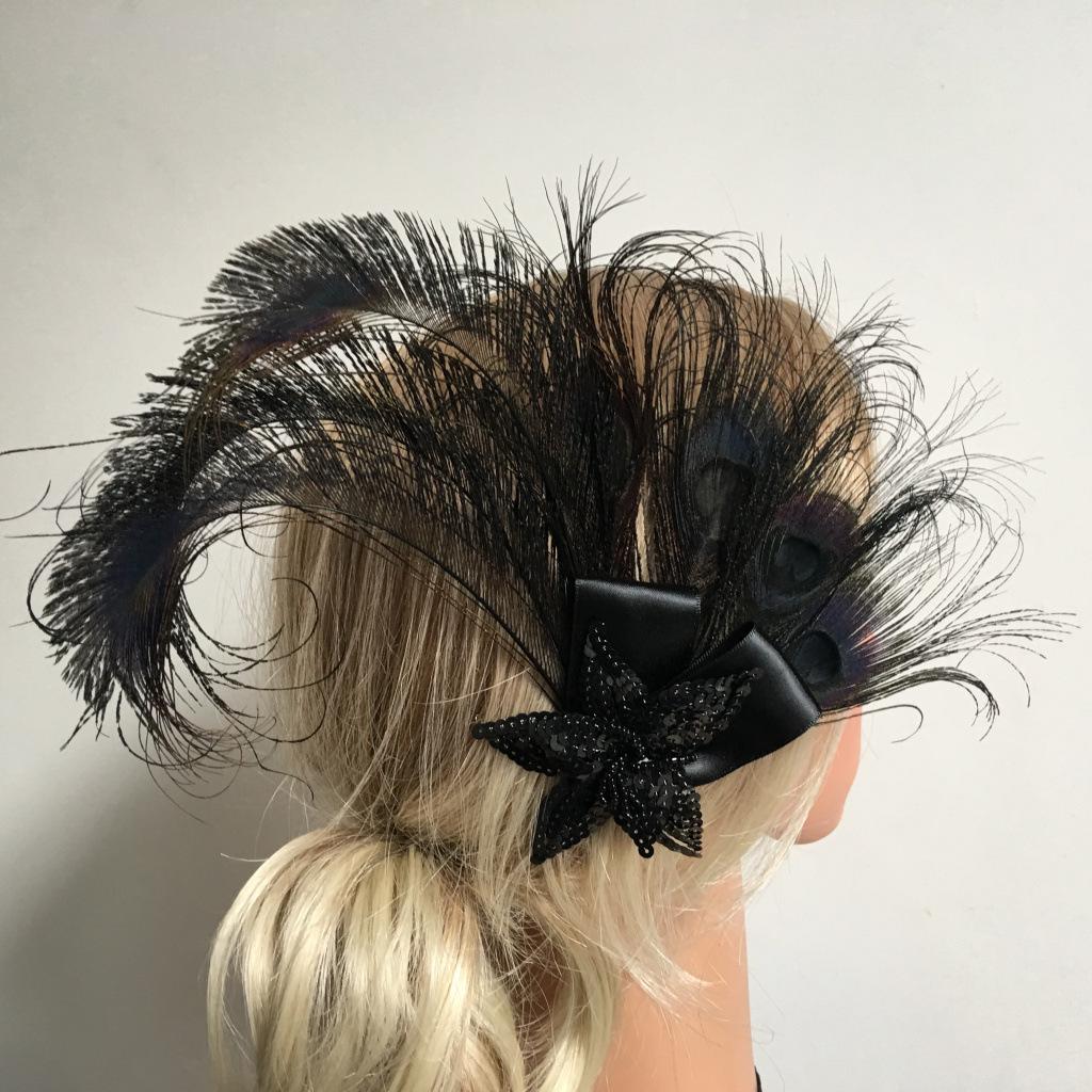 Buy Peacock Feather Hairpin Headdress 