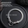 Men's Bracelet Retro Punk Style Stainless Steel Snake Head Beast Head Skull Jewelry Does Not Fade