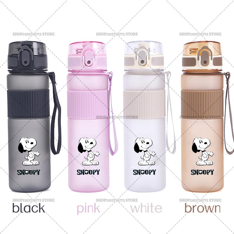 550ml Snoopys Water Bottles Cute Cartoon Drinking Cup Portable Cups Women High Quality Sport Leak Proof Mug Bottle Birthday Gift