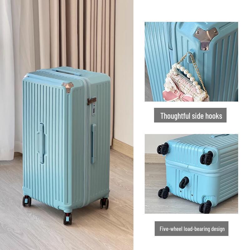 26-inch 5-Wheel Charging Luggage with Cup Holder