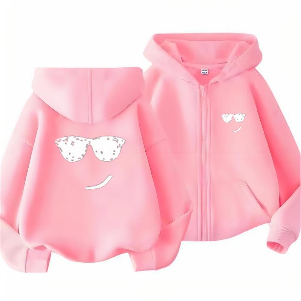 boy Girls Hoodie zipper cardigan tops Suitable age 3-12 Children's Sweatshirt coat Autumn Zipper style black leisure Clothing