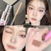 Korean Style Brown Eyebrow Cream Women's Light Color Waterproof Long Lasting Fadeless Wild Eyebrows Eyebrow Cream Float Eyebrow Pencil Two-in-One