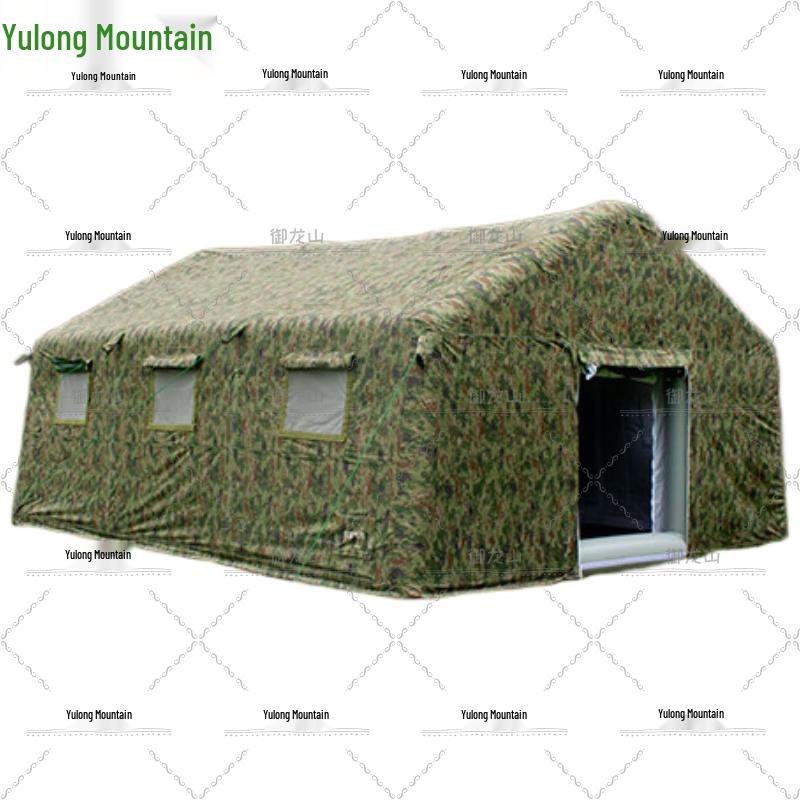 Yulongshan Outdoor Large Inflatable Ridge Camouflage Emergency Tent