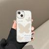 White Simple Butterfly for iPhone17promax Mobile Phone Case 16 Niche 14/13 Apple 15 Makeup Mirror