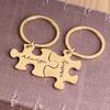 2 pezzi Always Forever Jigsaw Piece Coppia Amanti Portachiavi Portachiavi Regali