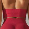 European and American Seamless Halter Neck Sports Bra for Women - Yoga & Running Tank Top