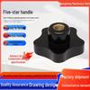 Bakelite Five-Star Handles with Hand-Tightening Rubber-Headed Screws