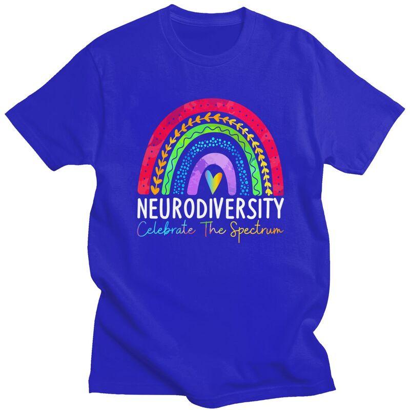 Men Neurodiversity Autism Spectrum ASD ADHD T Shirt Streetwear Short Sleeves 100 Cotton Colthing Creative Graphics Tees Shirt