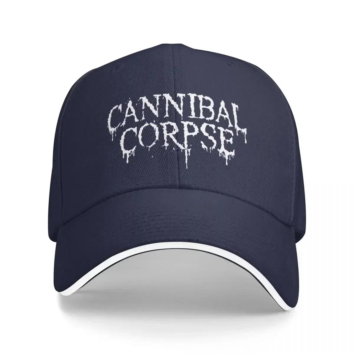 Adult Cannibal-Corpse-Logo Caps Outdoor Baseball Cap Polyester Hats Trucker Worker Cap Adjustable Sun Hats Summer One Size