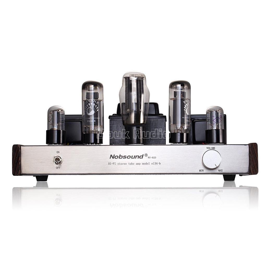 Nobsound Upper Edition 5U4G 6H8C EL34B HiFi EL34 Amplificatore valvolare completamente fatto a mano Amplificatore di potenza audio Amplificatore stereo Usi domestici