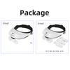 TUNGFULL Magnifier headband glasses magnifier binocular glass headset magnifier glasses with light wearing style Repair Tool