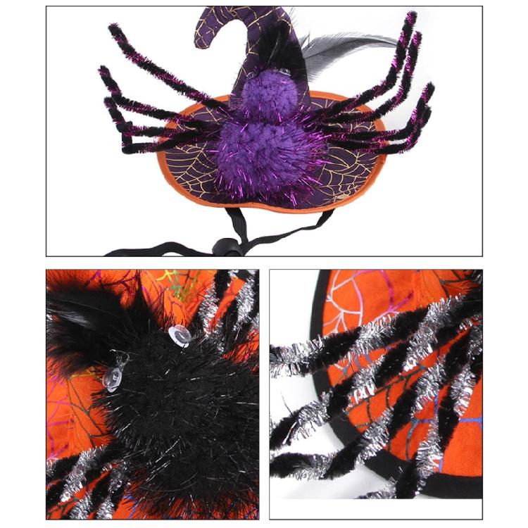 Halloween Witch Hat for Pet Dog Cats Funny Caps Party Cosplay Decoration Dress Up Accessories for Holiday Parties