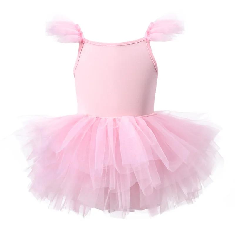 Kids Girls Ballet Dress Baby Children Cosplay Tutu Flower Dress Tulle Dancewear Clothing Ballerina Fairy Party Costumes