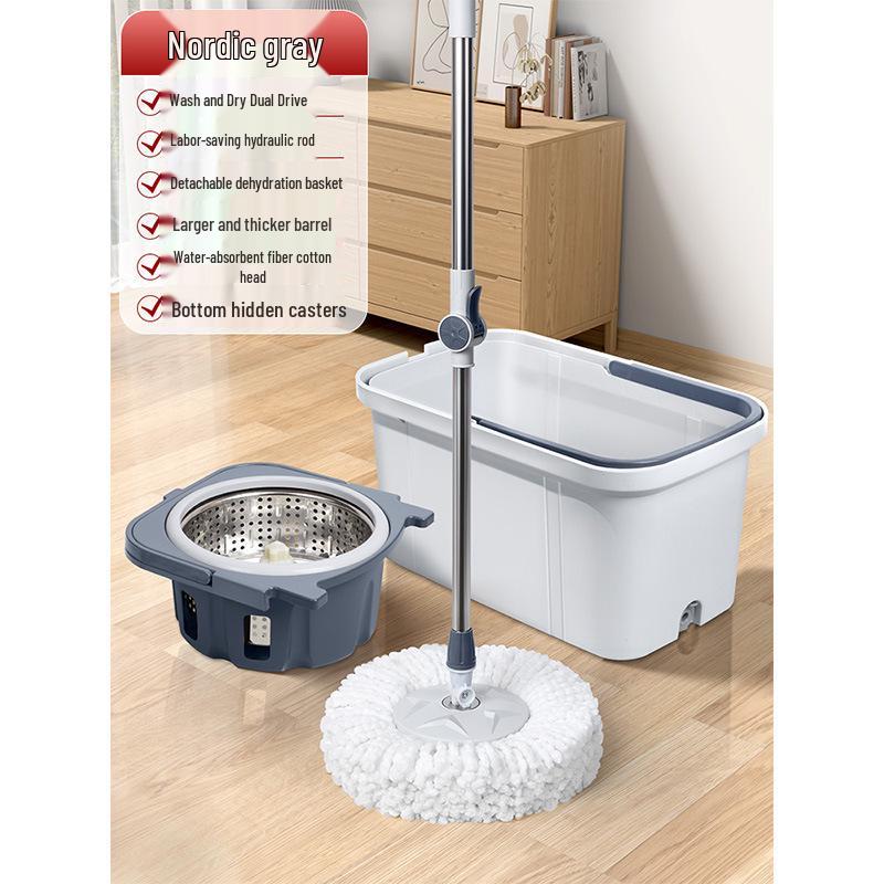 Spin Mop Household Double Drive 2025 Model - Automatic Spin Dry and Dehydration System