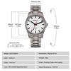 BERNY Titanium Mechanical Automatic Railroad 100M Water with AR Sapphire Crystal Watch, Watch, Watch, Resistant, Calendar,