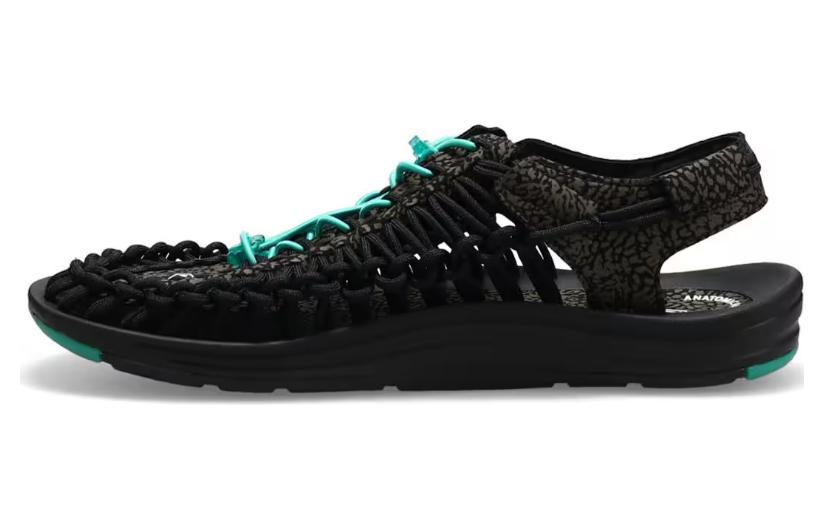 Keen x ATMOS Uneek River Trekking Shoes Men s Black Turquoise 1027438 41