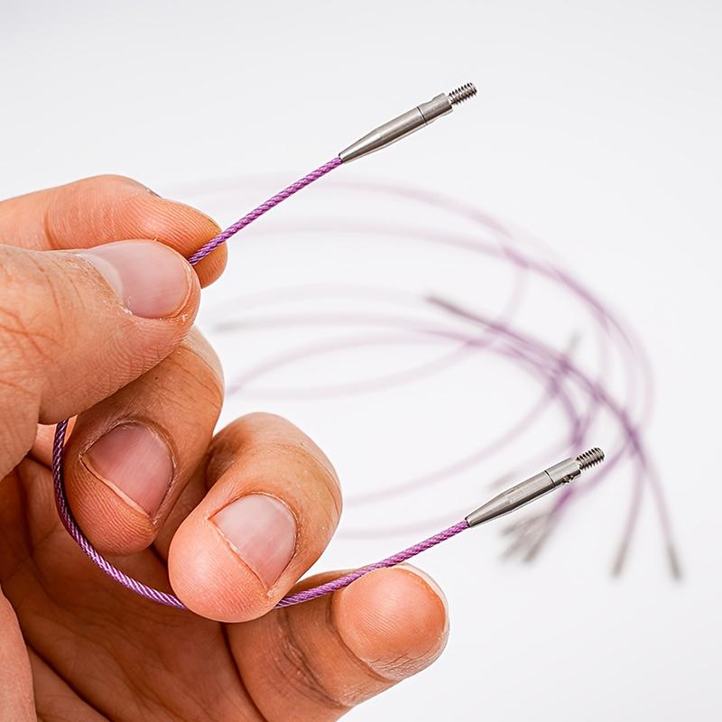1PC Stainless Steel Disassembly Accessory Rope Rotating Needle Weaving Tool DIY Nylon Detachable Circular Needle Multi-functional