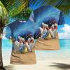 Bowling Shirt Men's T-shirt Summer O-Neck Casual Short-sleeved Jersey Sportswear Gym Tops Unisex Oversized Fashion Tees