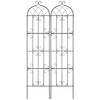 2 Packs Metal Garden Trellis for Climbing Plant Support 87x20 In Rustproof