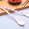 1/3PCS Flatware Children Tea Long Handle Porcelain Spoon Melamine Scoop Coffee Sugar
