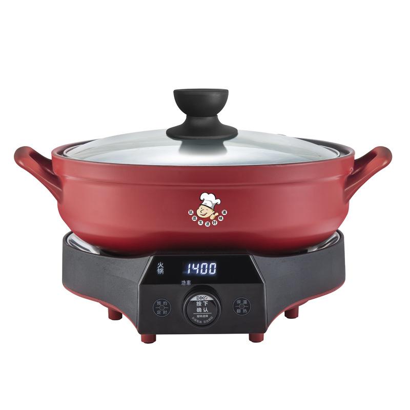 

220 В керамическая электрическая мультиварка-жаровня бытовая сплит-типа суповая глиняная кастрюля тушение приготовление пищи машина 3L