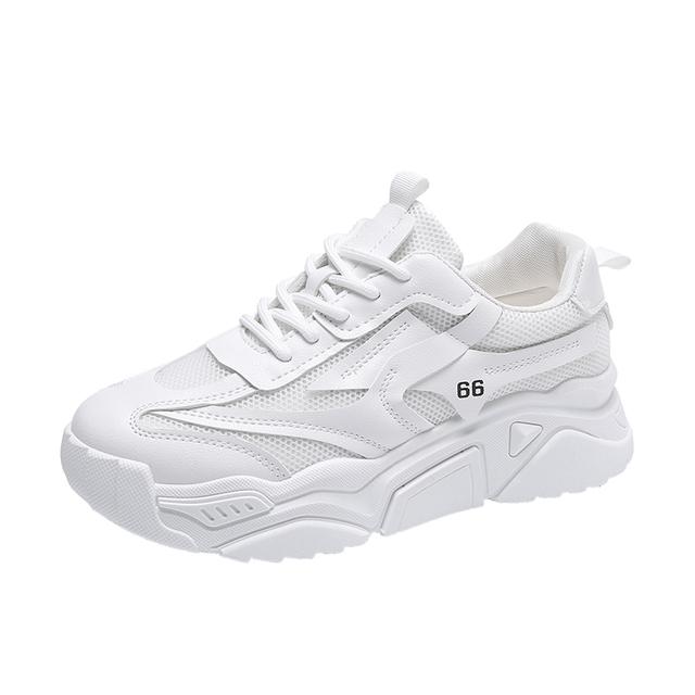 Sko For Kvinner Sneakers Sommer Nye Fritidssko Pappa Sko Tykksålede Høydeøkende Sko Kvinners Mesh Pustende Løpesko