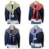 Warm Neck Wrap Shawl Striped Pattern Shoulder Cape Scarf New Knitted Scarf  Autumn Winter