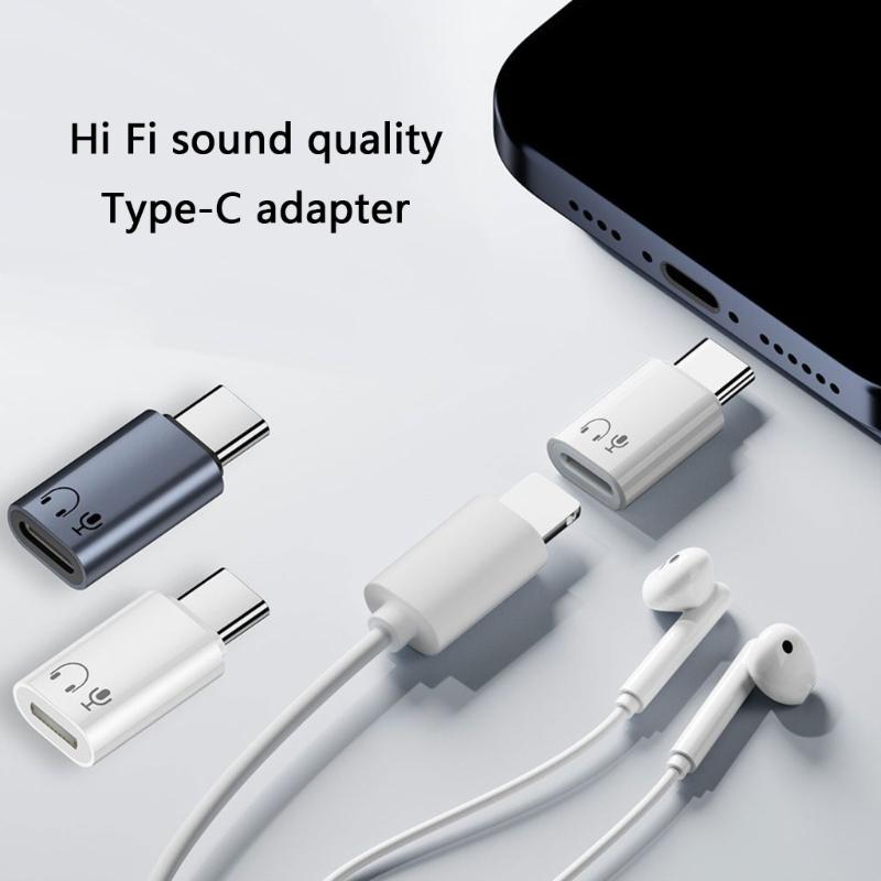 USB C Converters for Phone 15 16 Headphone Audios Adapter for Stable and Secure Connection for Home