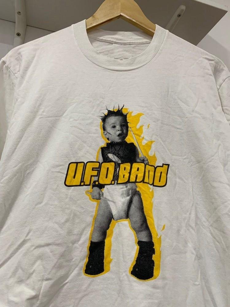 Vintage UFO Band T-Shirt Cotton Unisex Full Size ZL1936 Unisex T-Shirt M
